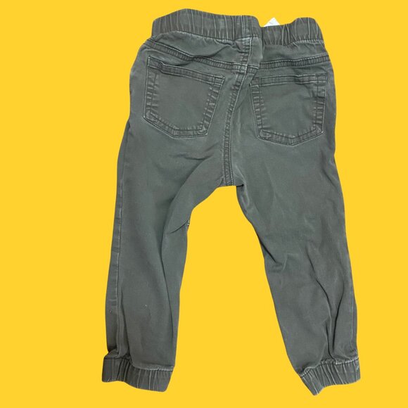 Cat & Jack Olive Green Toddler Jogger Pants | Size 2T | Comfy Elastic Waist - Picture 3 of 8